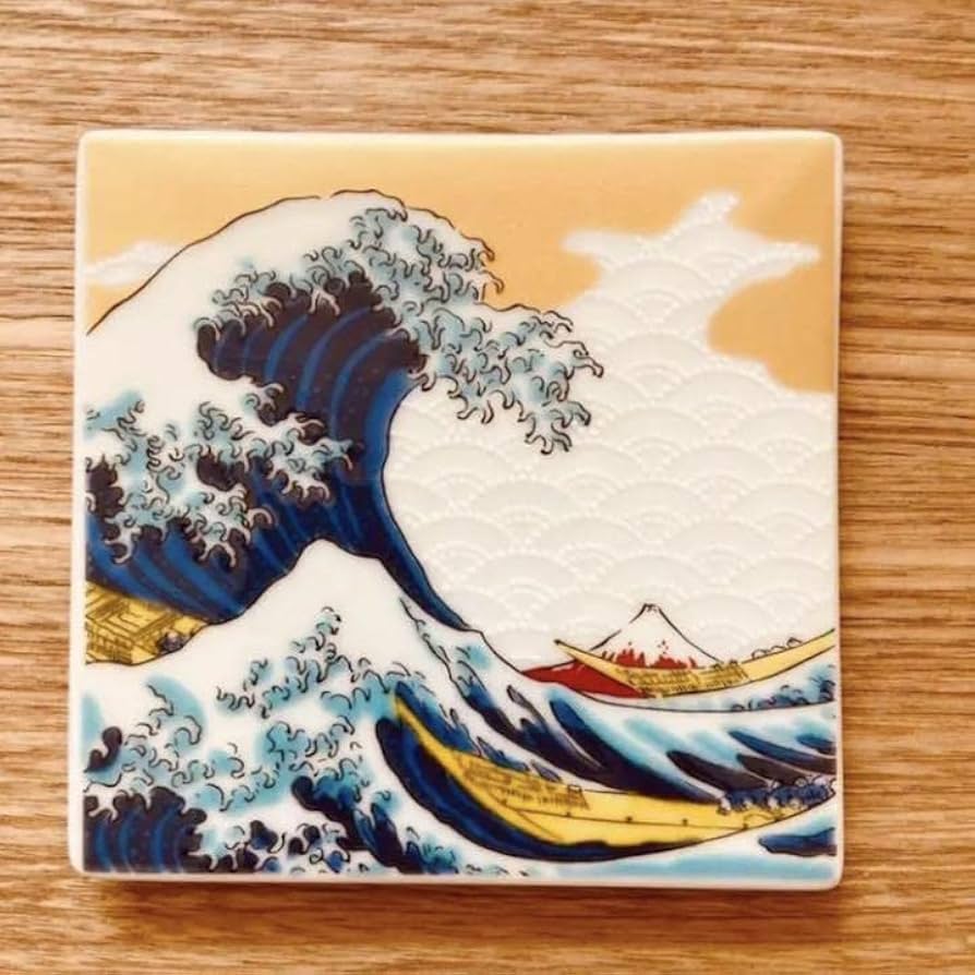 冨嶽三十六景　神奈川沖浪裏　額皿　飾り皿　葛飾北斎　浮世絵　波佐見焼　絵皿 Amazon.co.jp: 東京みやこ工房 葛飾北斎 浮世絵マグネット 冨嶽